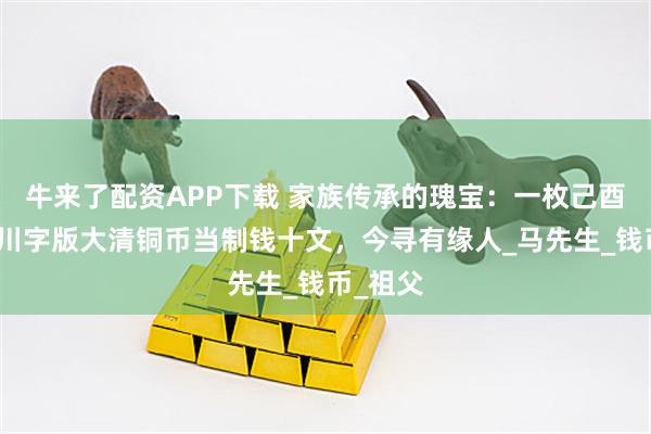 牛来了配资APP下载 家族传承的瑰宝：一枚己酉度支部川字版大清铜币当制钱十文，今寻有缘人_马先生_钱币_祖父